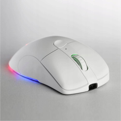 Maus gaming pa kabëll Deltaco GAM107W, RGB, USB, i bardhë