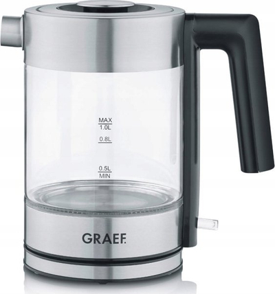 Çajnik elektrik Graef WK 300 WK300EU, 1.7L, 2400W, i argjendtë