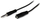 Kabllo StarTech Jack 3.5mm - Jack 3.5mm (MU1MMFS), 1m, e zezë