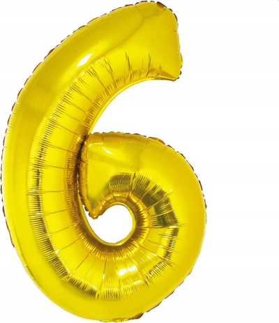 Balon foli GoDan Smart, numri 3, 92cm, ngjyrë ari