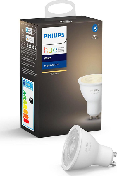 Llambë smart Philips Hue GU10, 5.2W LED, Bluetooth, dritë e bardhë