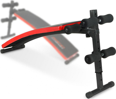 Stol i pjerrët fitnesi Neo-Sport NS-09, i zi / kuq