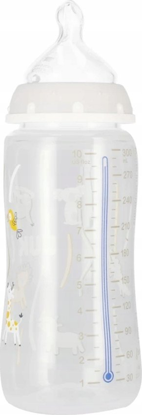 Biberon NUK First Choice+, 300 ml, tregues temperature, për 0–6 muaj