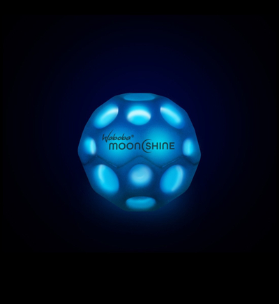 Топка играчка Вабоба Муншајн Light up Ball, со LED светла, висок одскок, многубојна