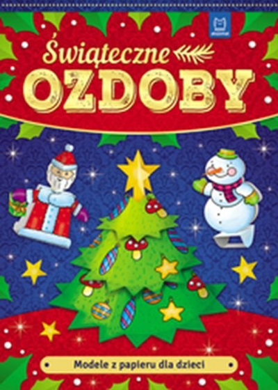 Libër me modele letre për fëmijë Christmas Decorations, zbukurime për Vitin e Ri, shumëngjyrësh