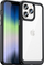 Mbrojtëse telefoni Outer Space për iPhone 14 Pro Max, hibride TPU PC, transparente, me kornizë të zezë