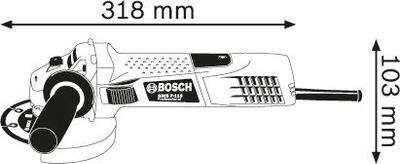Makineri gërryëse këndore Bosch GWS 7-115, 720W, disk 115mm, blu