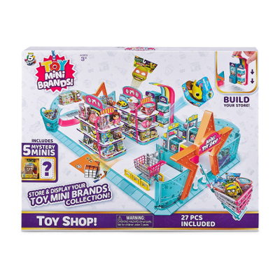 Set lodrash ZURU Toy Mini Brands Mini Toy Shop, 27 pjesë, 5 mini surpriza, shumëngjyrësh