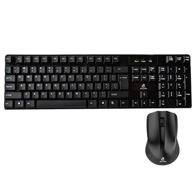 Set tastierë dhe maus wireless JW-7100 (2.4G), zezë. JEQANG