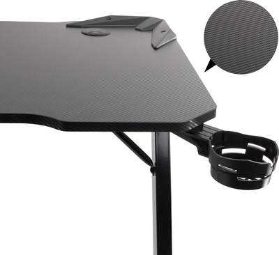 Tavolinë gaming NanoRS Large, 110x60cm, kapacitet 150kg, e zezë