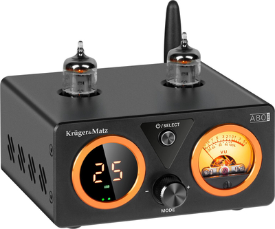 Amplifikator stereo me tuba Kruger&amp;Matz A80 Pro, me USB, Bluetooth, ngjyrë e zezë