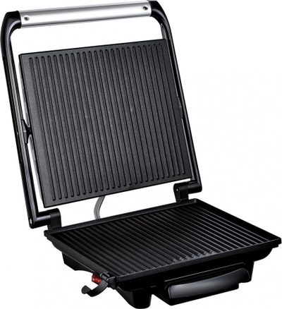 Grill elektrik Tefal GC241D38 Inicio, 2000W, pllaka jo-ngjitëse, gri metalik