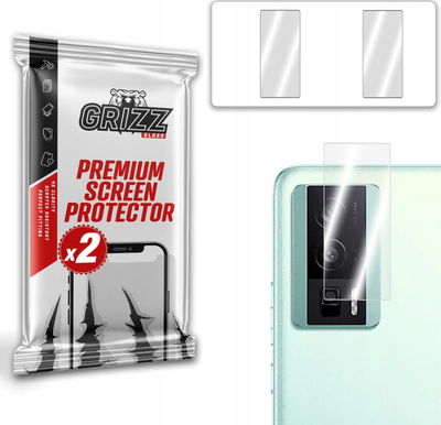 Xham mbrojtës kamerë GrizzGlass për Xiaomi Redmi K60, hibrid, set 2 copë, transparent