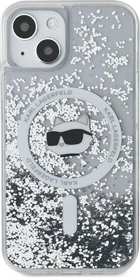 Mbulesë telefoni Karl Lagerfeld KLHMP15MLGCHSGH, për iPhone 15 Plus 14 Plus 6.7", MagSafe, transparente