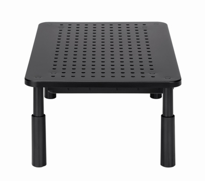 Bazament monitori Gembird Adjustable Monitor Stand With Drawer, i rregullueshëm, me sirtar, i zi