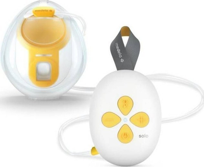 Pompa elektrike gjiri Medela Single Solo Hands Free, me 2 faza, rikarikueshme, e bardhë