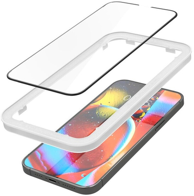 Xham mbrojtës Spigen tR Align Master për Apple iPhone 13 Pro Max, 2 pjesë, i zi