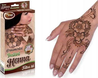 Set tatuazhesh me henna Tytoo Ornamental, për tatu me kohë, si për fillestarë, si për profesionistë