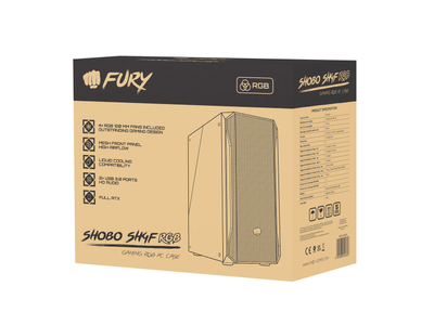 Kasë PC Genesis Fury SHOBO, e zezë