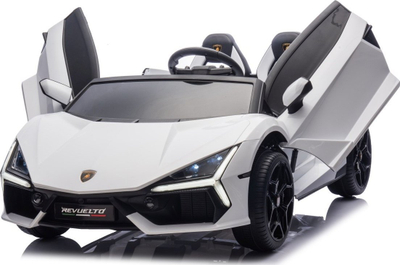 Makina elektrike për fëmijë Ramiz Lamborghini Revuelto Strong XL, me drita, e bardhë