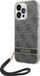Husë Guess 4G me rrip për iPhone 14 Pro 6.1", hardcase, e zezë