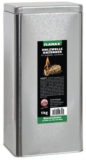 Ndezës ekologjik për dru Favorit, rrotulla druri, kuti metalike 1kg