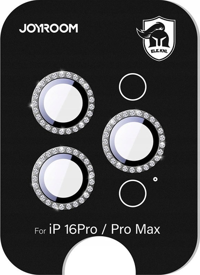 Mbrojtës kamerë Joyroom JR-MSJ0307, për iPhone 16 Pro dhe 16 Pro Max, xham Corning, i zi
