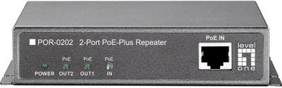 Përsëritës PoE LevelOne 552046, 2 porta, i zi