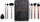 Set furçash grimi Revolution The Everything Brush Set, 8 copë, me sfungjer, i zi