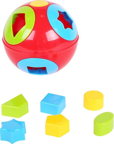 Сортер за форми TechnoK Smart Kid 1, пластична сфера, шарена