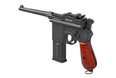 Pistoletë pneumatike RANGER M712 Broomhandle, CO₂ 4.5mm BB, Full Auto, metalike