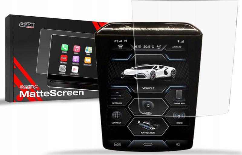 Filmi mbrojtës ekran GRIZZ MatteScreen për Lamborghini Revuelto 2024, anti-fingerprint, mat