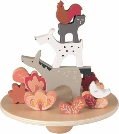 Игра за балансирање Egmont Toys Градските музичари од Бремен, 12 дрвени фигурини, над 3 години, многубојна
