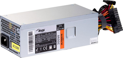 Furnizim me energji Akyga AK-T1-300, 300W, TFX, 80 Plus White, gri