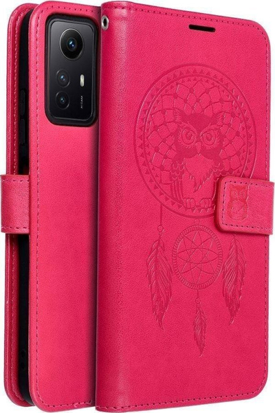 Kapak telefoni Omni Mezzo, tip libër, për Xiaomi Redmi Note 12S, mbyllje me magnet, magenta