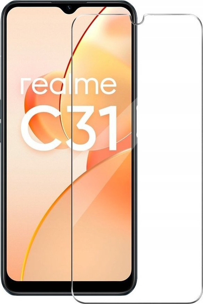 Mbrojtëse ekrani xham Realme C31, tempered glass, 0.3mm, transparencë e plotë