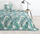 Mbulese krevati Eurofirany DESIGN 91 Palms, 200 x 220 cm, poliester, e bardhë jeshile