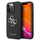 Mbulesë telefoni Guess 4G Metal Logo Saffiano për iPhone 13 Pro, PU, e zezë