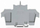 Mbështetës mbulues për shinë Wago TYPE 2 709-168, 97.5mm, paketim 10 copë, gri