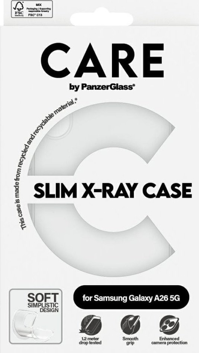 Mbulesë telefoni PanzerGlass Fashionable Case për Samsung Galaxy A26 5G, transparente