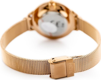 Orë dore për femra Pacific X6094, mekanizëm quartz, metal, rozë e artë