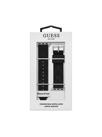 Rripi silikoni Guess për Apple Watch 38–41 mm. Zezë