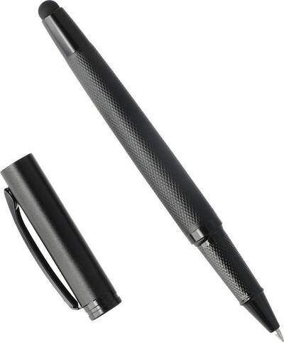 Stilolaps me stylus 4smarts Input Pen Stylus Pen 2in1 ErgoRib, majë e butë për ekran me prekje, i zi