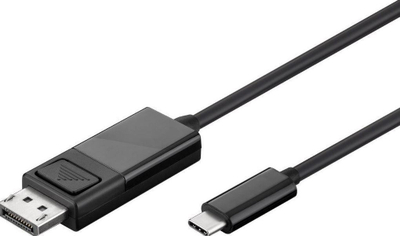 Kabllo USB MicroConnect USB C në DisplayPort, 2m, 4K 60Hz, i zi