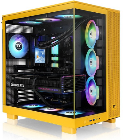 Kuti kompjutri Thermaltake View 380 XL TG ARGB, Mid Tower, me xham të temperum, e zezë