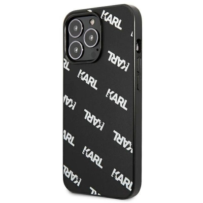 Futrollë Karl Lagerfeld KLHCP13LPULMBK3 për iPhone 13 Pro / 13 6.1\", kapak i fortë, e zezë