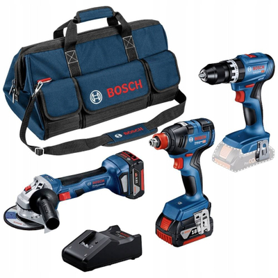 Set veglash pa kabëll Bosch Professional, 5 pjesë, për profesionistë dhe DIY, blu