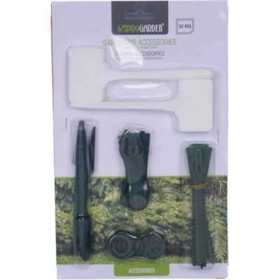 Set aksesorësh për kopsht Garden Accessories, 52 pjesë, 19x2x30cm, jeshil