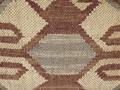 Jastëk dekorativ URPAD Jute Cushion, 30 x 50 cm, me figura gjeometrike, shumëngjyrësh