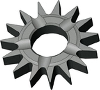 Set rrota frezimi Flex HM 366501, 12 copë, karbid, gri